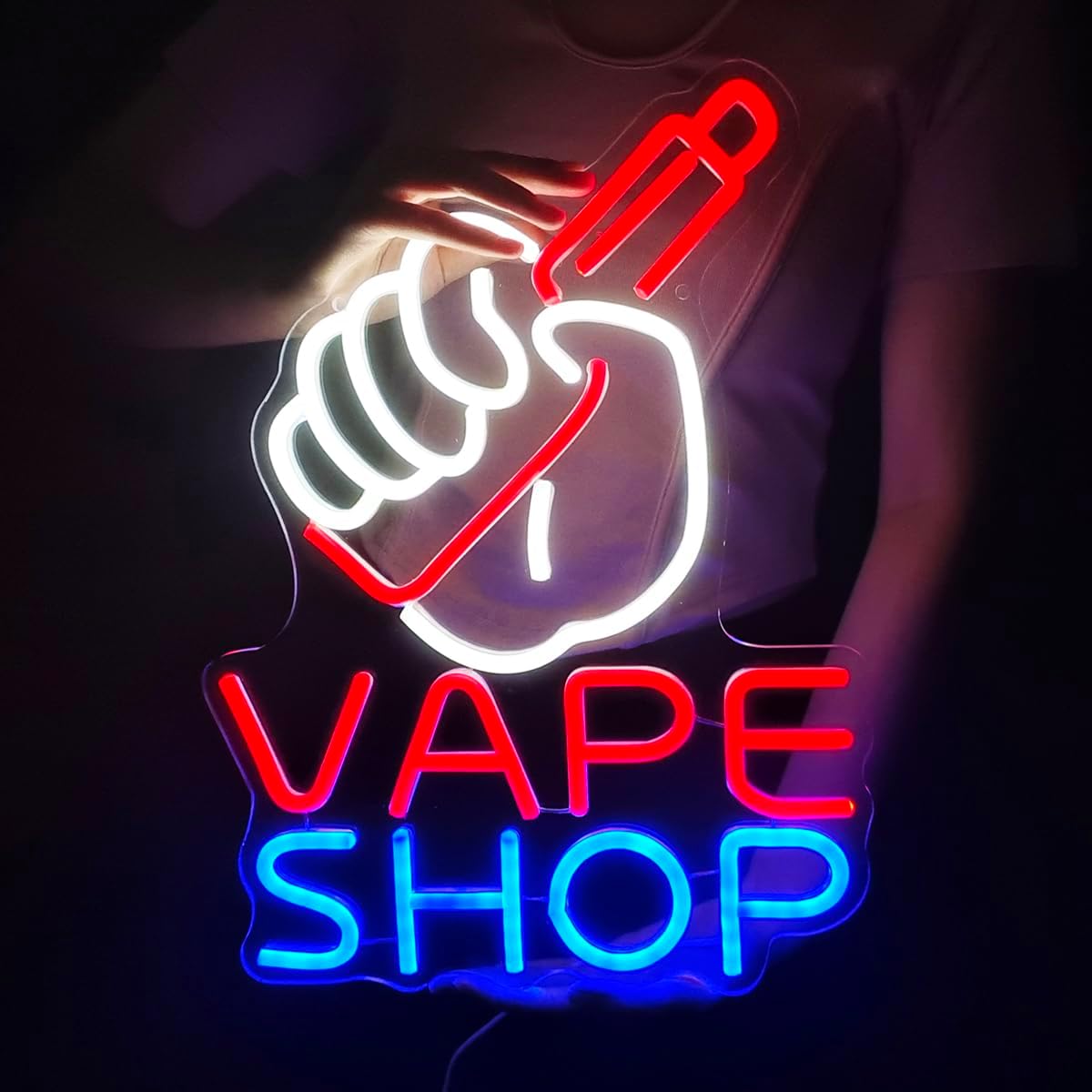 VAPE Shop Neon Sign for Smoke  – Vaping Store recenzja i cena