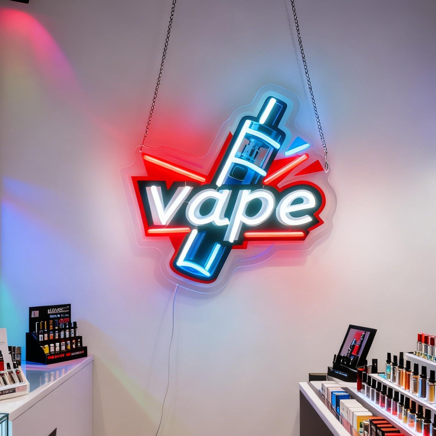 Neonowy znak Vape USB, ściemni – Vaping Store recenzja i cena